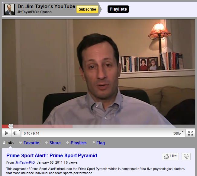 prime sport alert! prime sport pyramid Dr. Jim Taylor