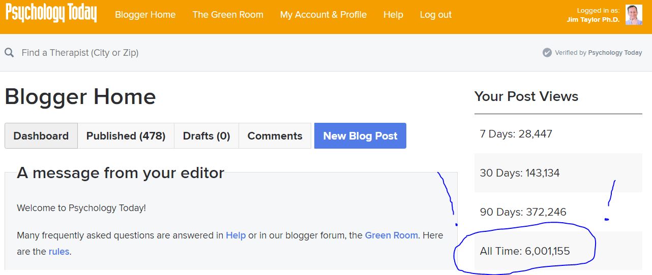 Another Blogging Milestone: 6,000,000 views!