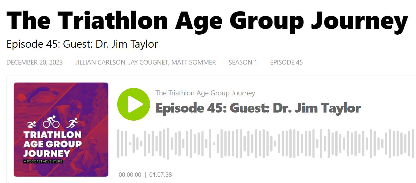 Interview on The Triathlon Age Group Journey Podcast